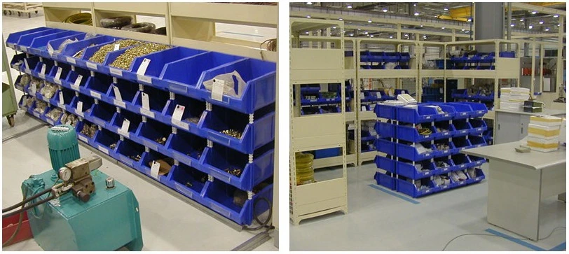 Parts Storage Organizer Industrial Plastic Stackable Hanging Storage Bins