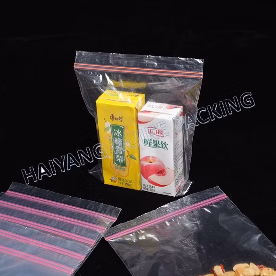High Quality Reusable Waterproof Ziplock Food Storage PEVA Bags