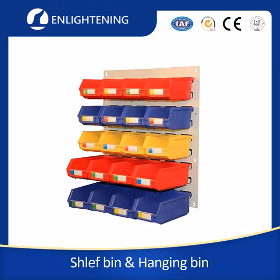 Heavy Duty Large Size Warehouse and Garage Spare Parts Industrial Stackable Plastic Storage Pick Bins for Tools