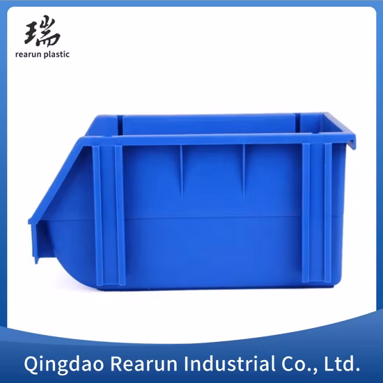 Large Size Heavy Duty ISO Industrial Warehouse and Garage Stacking Storage Box Plastic Bin for Sparege Parts Screws Organize