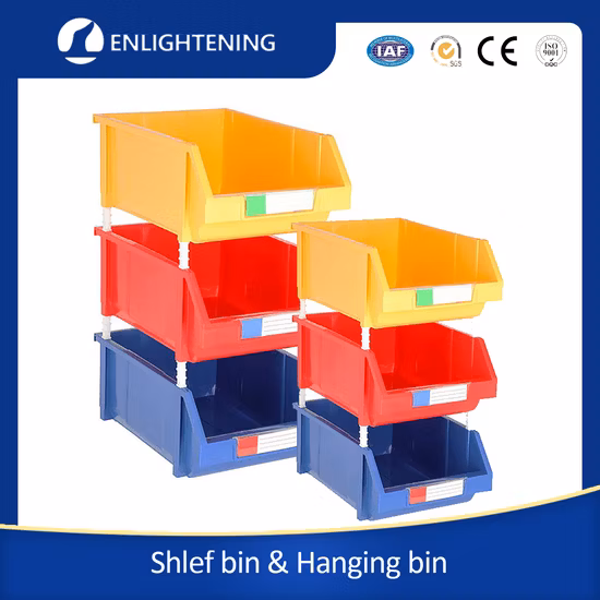 Heavy Duty Large Size Warehouse and Garage Spare Parts Industrial Stackable Plastic Storage Pick Bins for Tools
