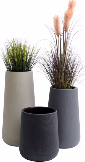 Tall Rattan Plastic Flower Pot (KD9975-KD9977)